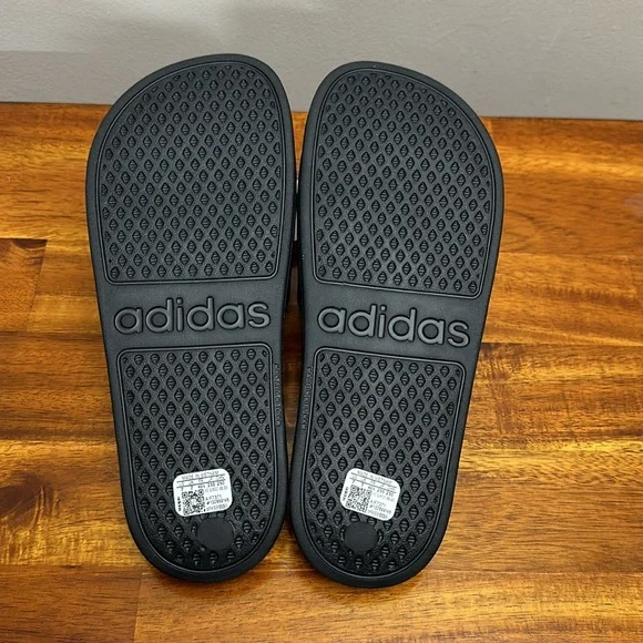 Brand New Never Worn! Adidas adilette Aqua Slides Black - Picture 5 of 7